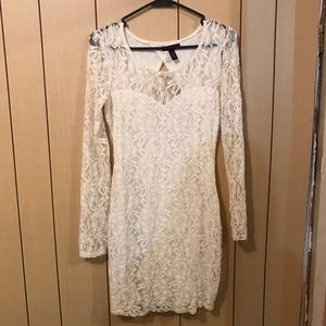 White lace dress